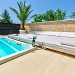 Traumhaftes Penthouse Nur 400 Meter Zum Mit Beheizbarem Pool, Meerblick, Babybett, Grill Lägenhet Crikvenica